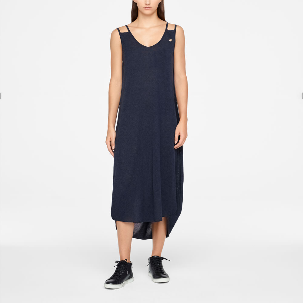 Sarah Pacini ROBE LONGUE - COTON MAKO De face