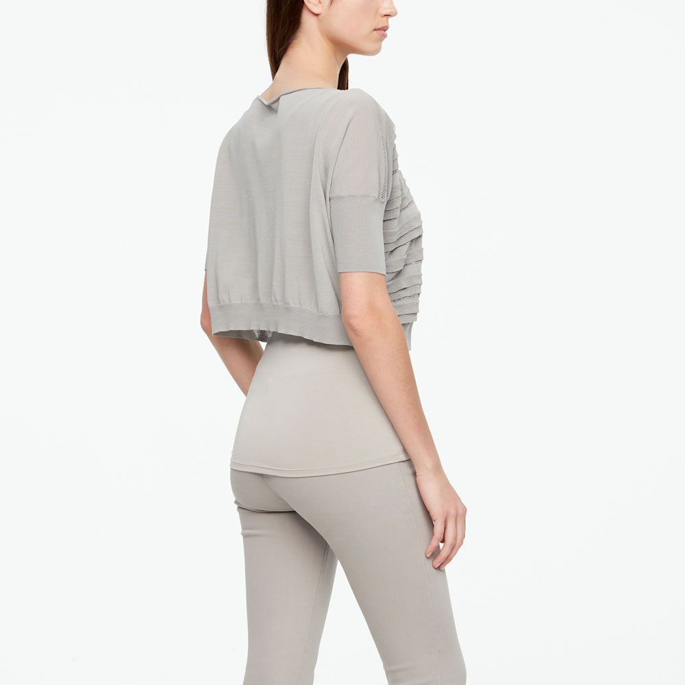 Sarah Pacini PULL COTON MAKO - RAYURES Derrière