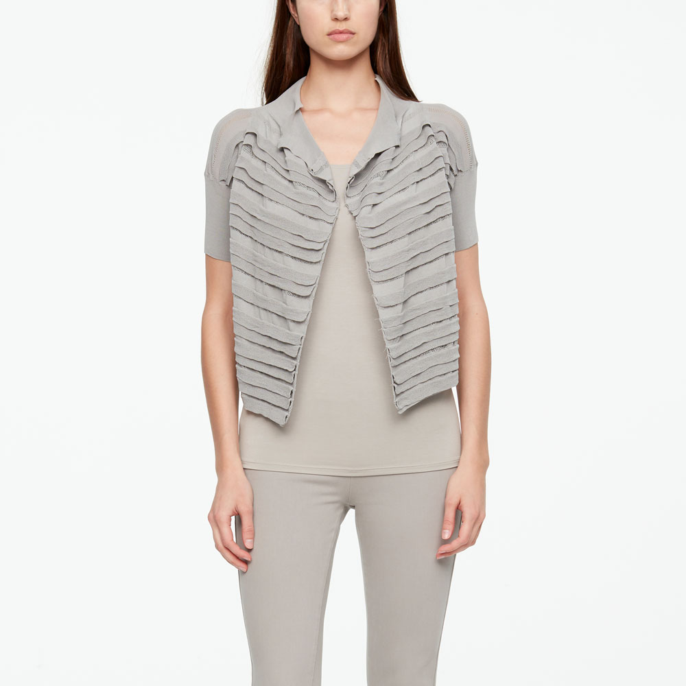 Sarah Pacini CARDIGAN - MAKO COTTON CROPPED Vorne