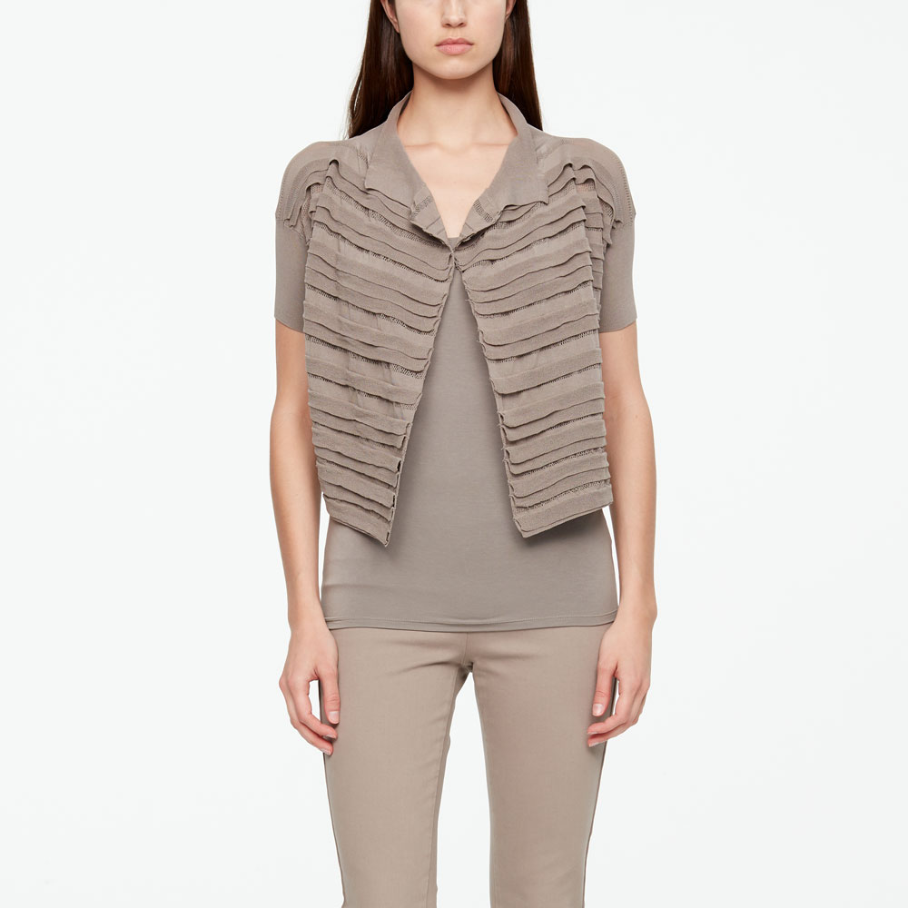 Sarah Pacini CARDIGAN COURT- COTON MAKO De face
