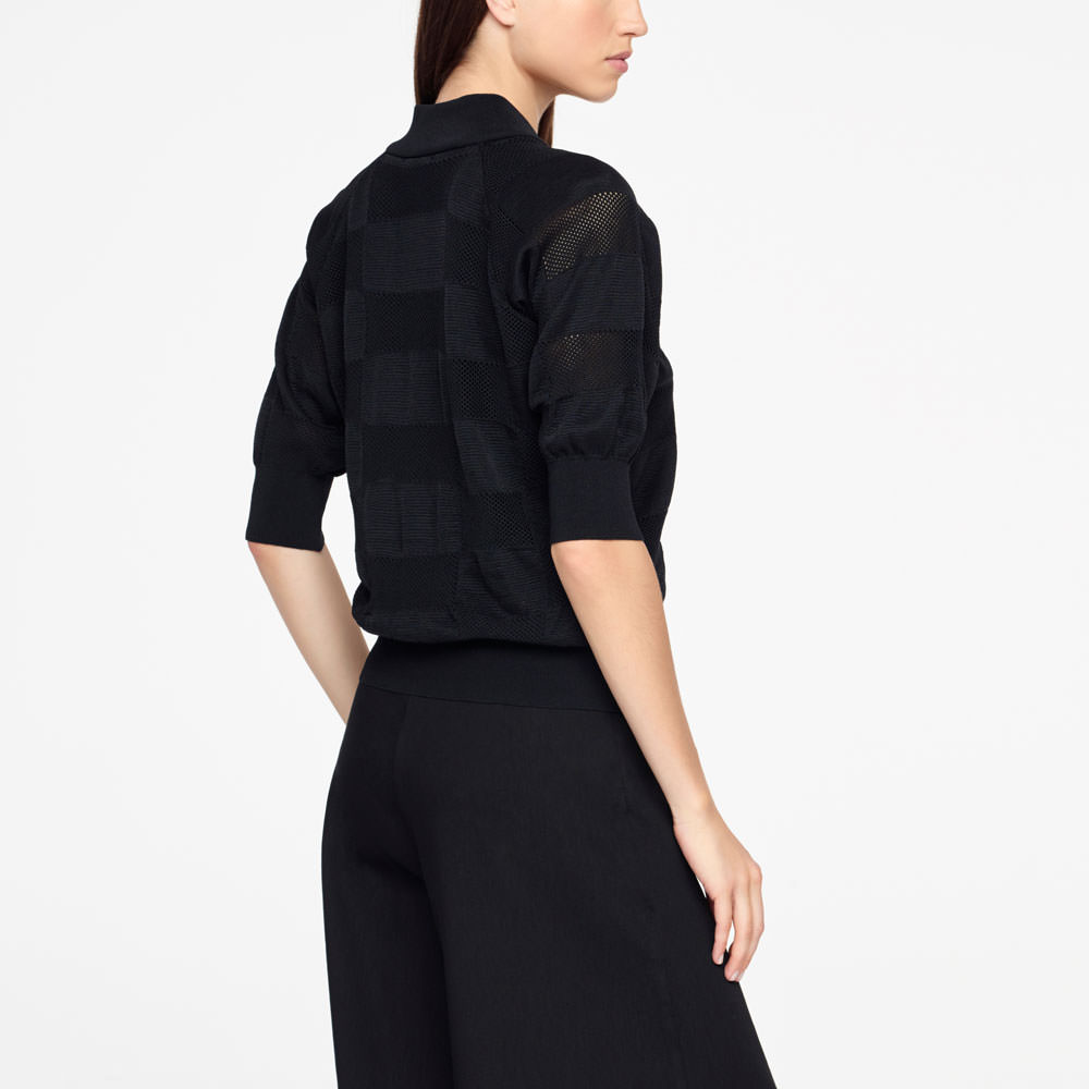 Sarah Pacini CARDIGAN MET RITS Achterzijde