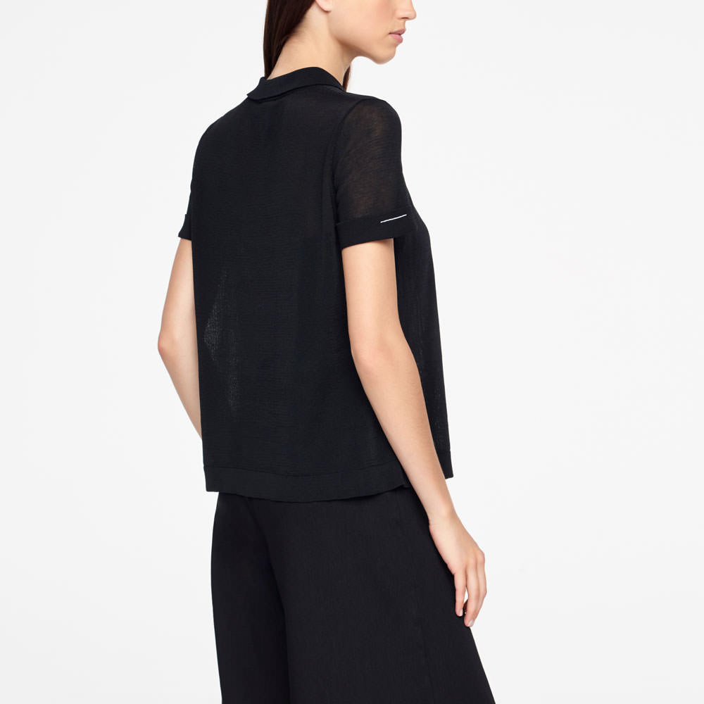 Sarah Pacini SWEATER - MAKO COTTON Back view