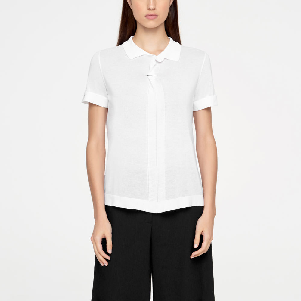 Sarah Pacini SWEATER - MAKO COTTON Front