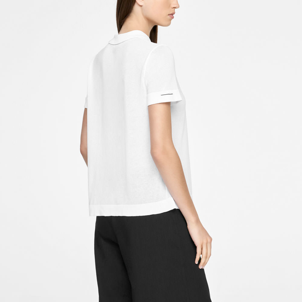 Sarah Pacini SWEATER - MAKO COTTON Back view