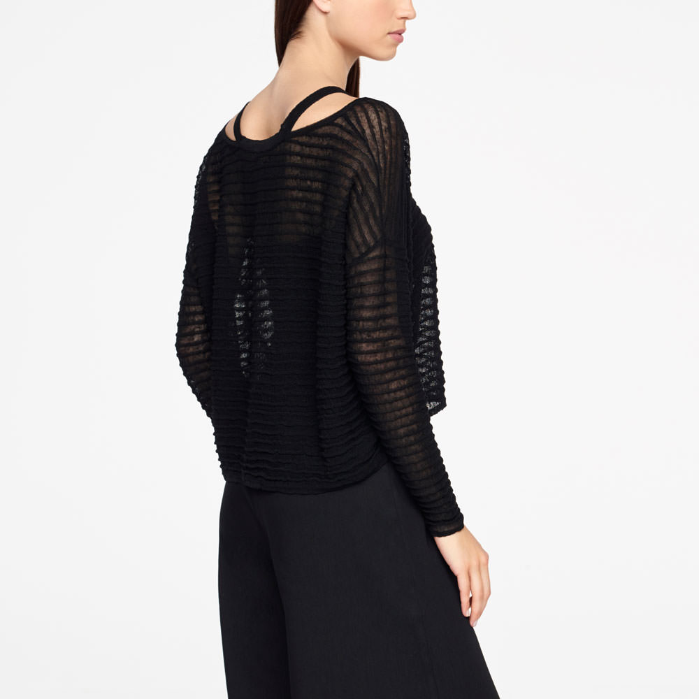 Sarah Pacini PULL EN LIN - RELIEF Derrière