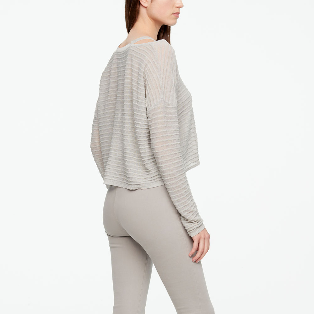 Sarah Pacini PULL EN LIN - RELIEF Derrière