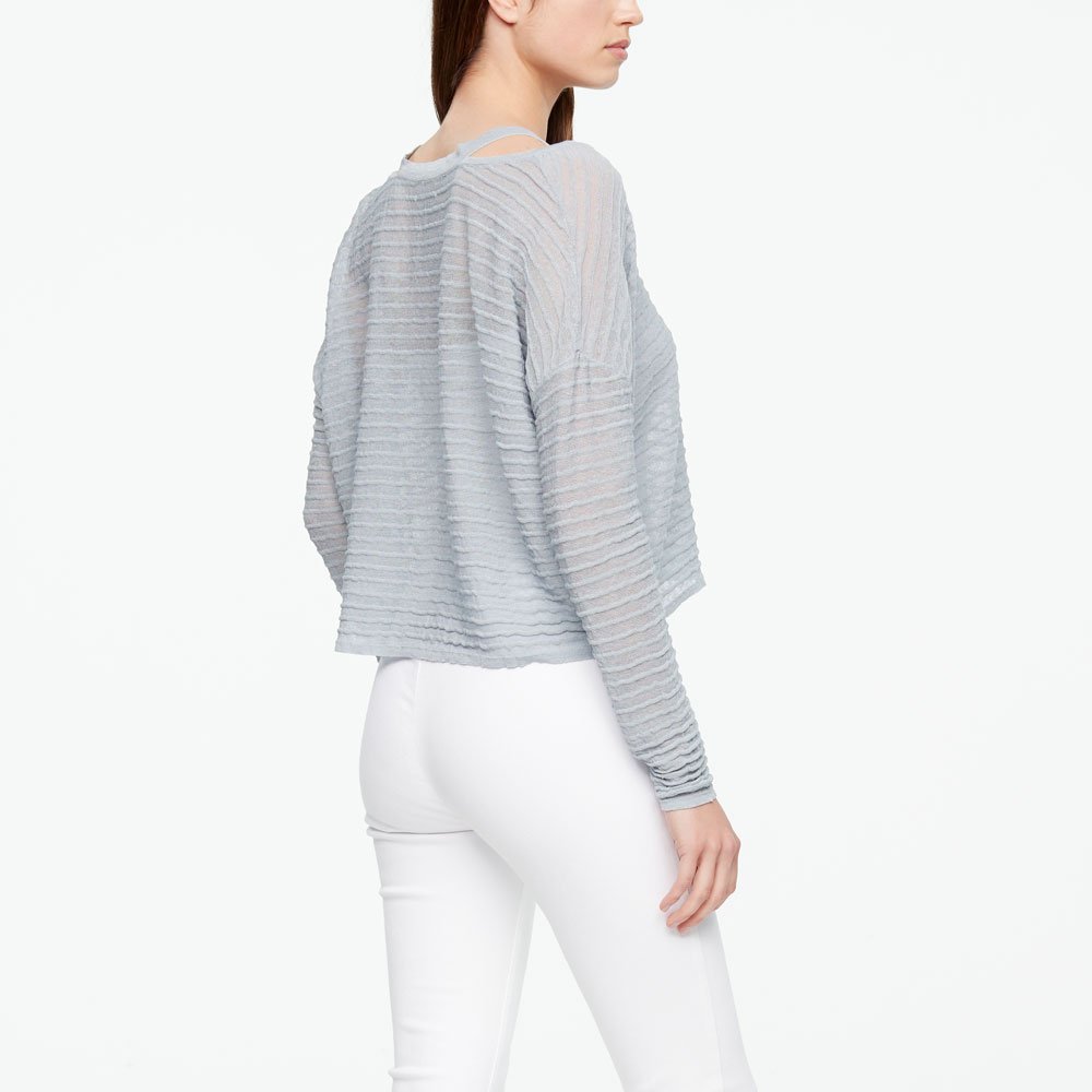Sarah Pacini PULL EN LIN - RELIEF Derrière