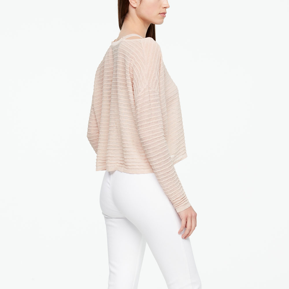 Sarah Pacini PULL EN LIN - RELIEF Derrière