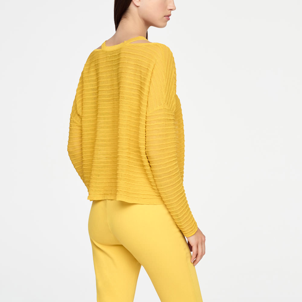 Sarah Pacini PULL EN LIN - RELIEF Derrière