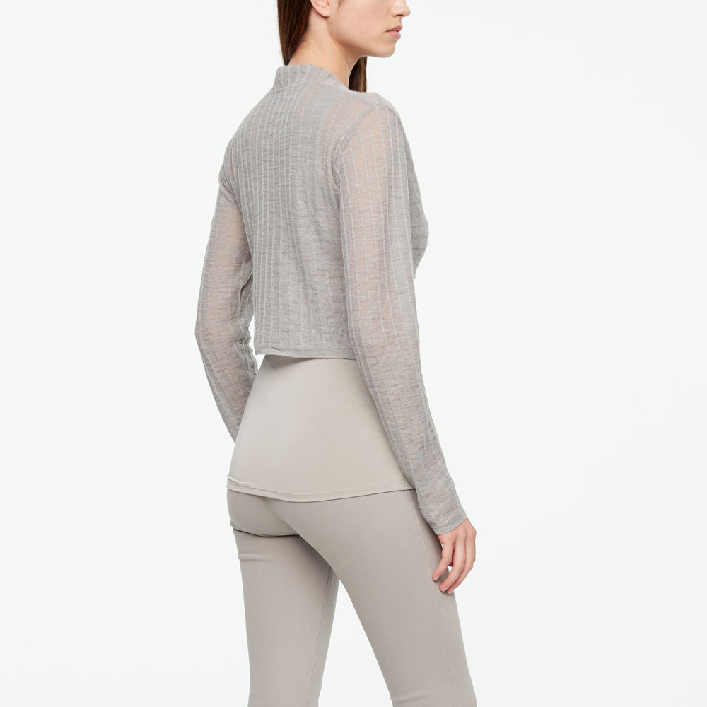 Sarah Pacini LINEN CACHE-COEUR - STRIPED Back view