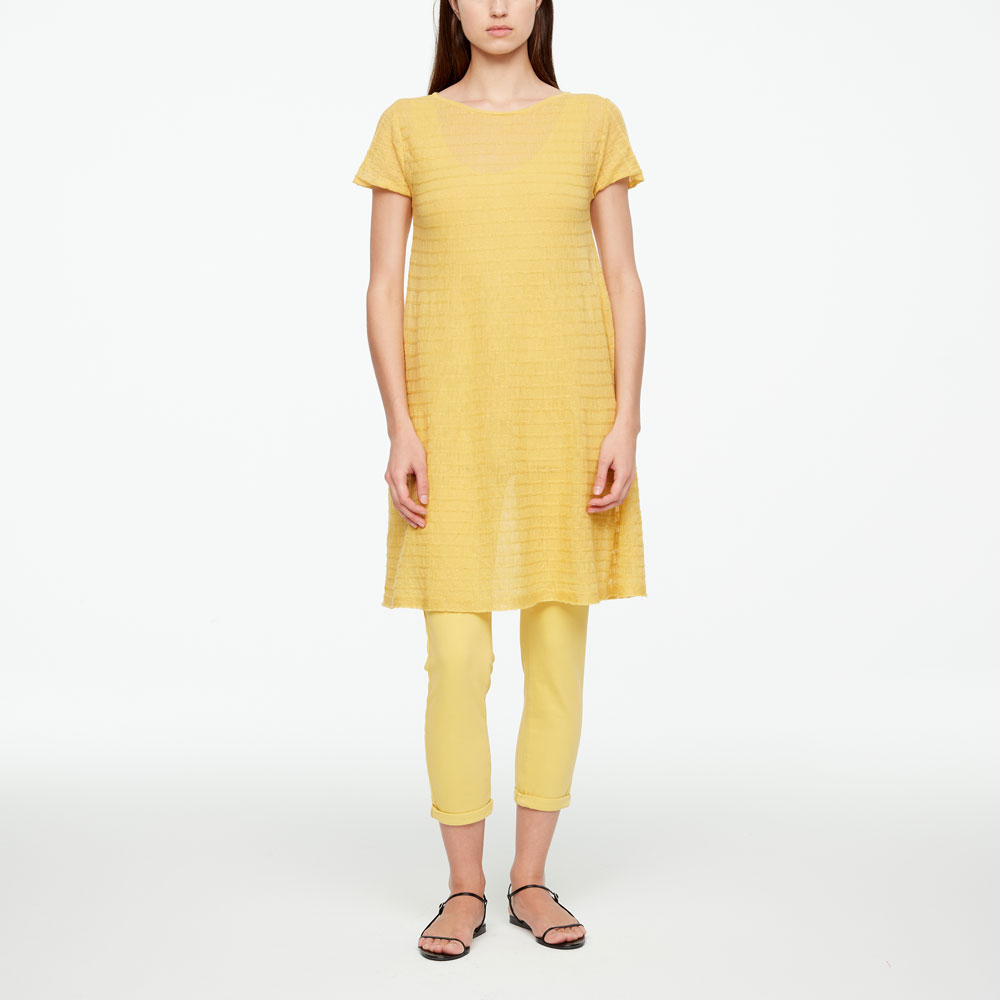 Sarah Pacini ROBE EN LIN - LIGNÉE De face