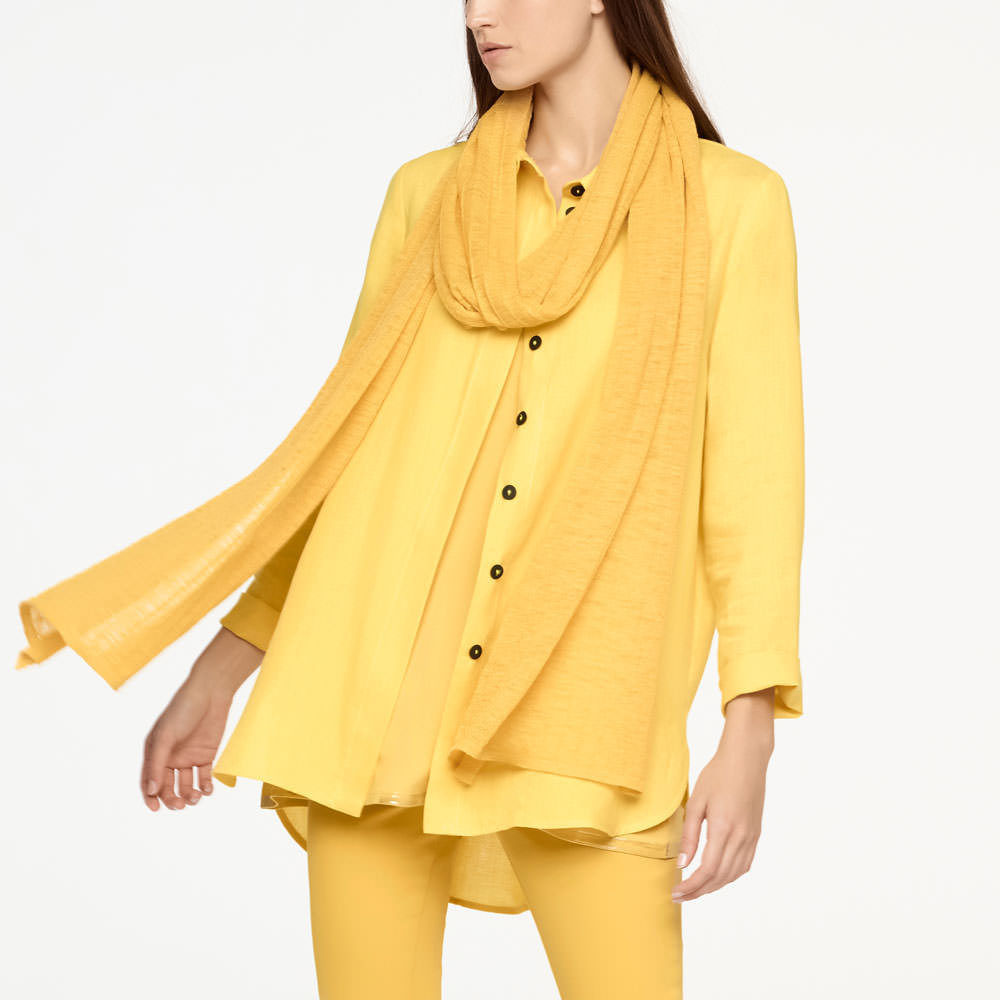 Sarah Pacini LINEN SCARF - STRIPED Front