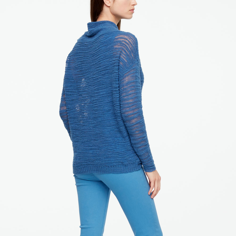 Sarah Pacini PULL EN LIN - COL BÉNITIER Derrière