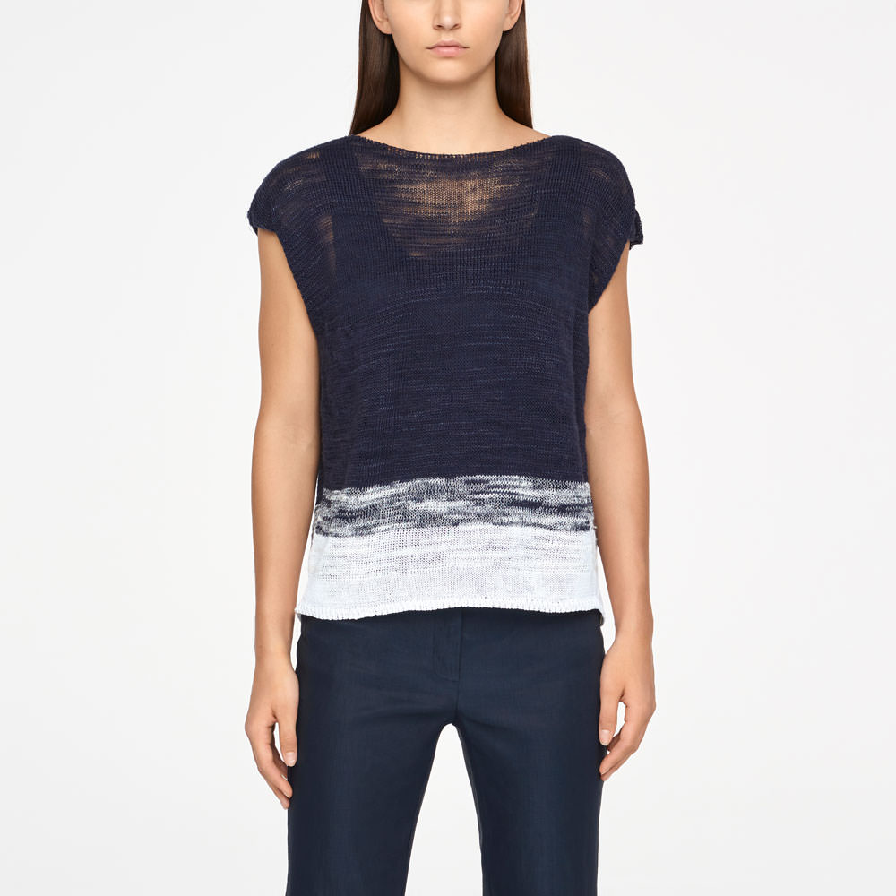 Sarah Pacini OMBRE-SWEATER - FLÜGELÄRMEL Vorne
