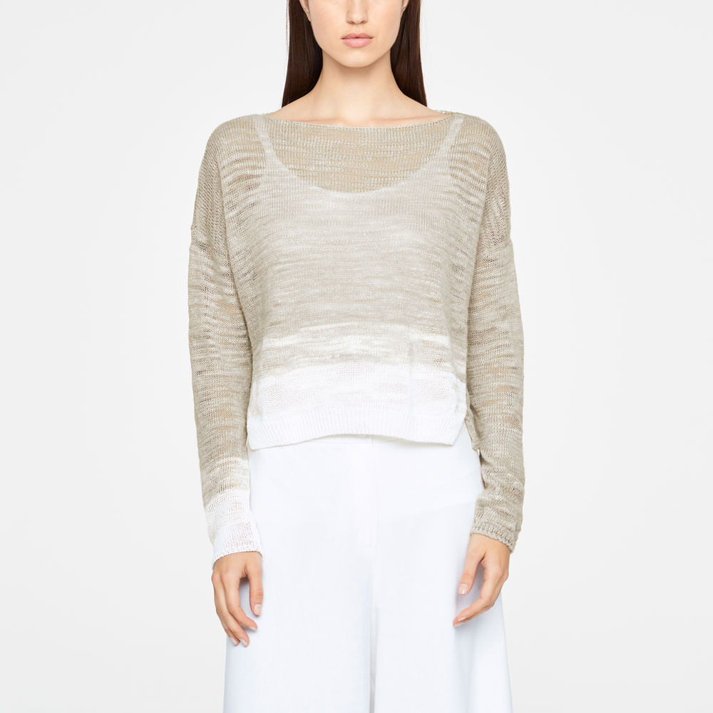 Sarah Pacini PULL OMBRÉ - COL BATEAU De face