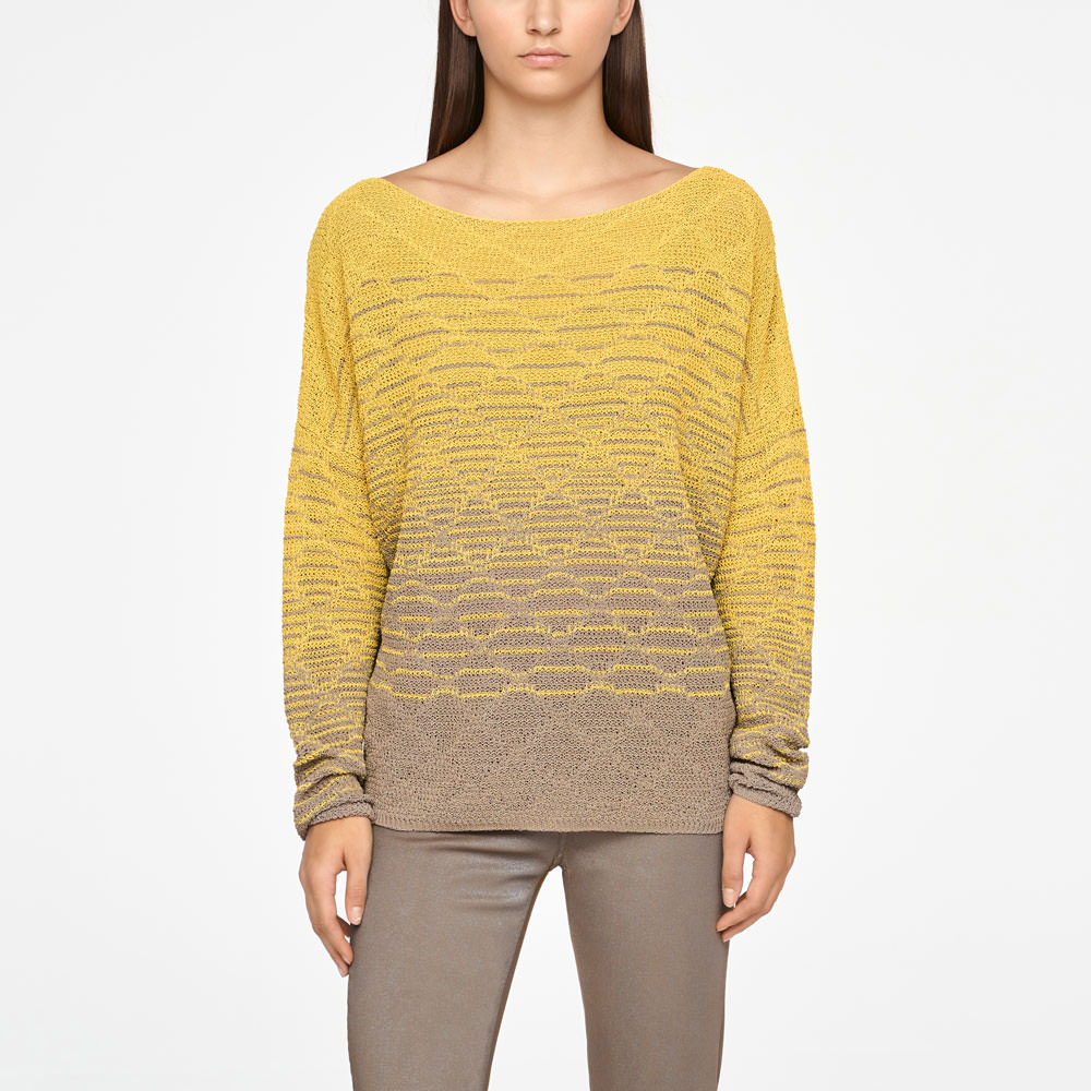 Sarah Pacini LINEN SWEATER - BOATNECK Front