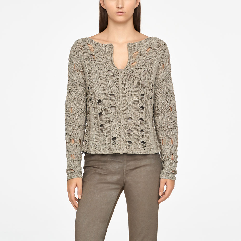 Sarah Pacini SWEATER - GELOCHT Vorne