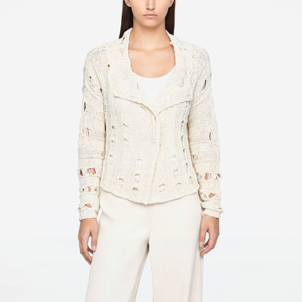 Sarah Pacini CARDIGAN - OPENGEWERKT Voorzijde