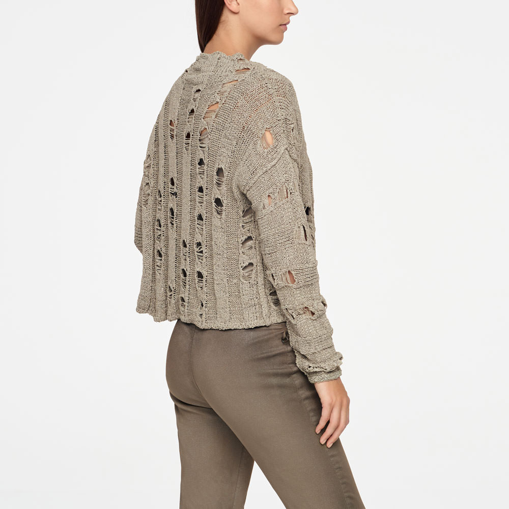 Sarah Pacini CARDIGAN - OPENGEWERKT Achterzijde