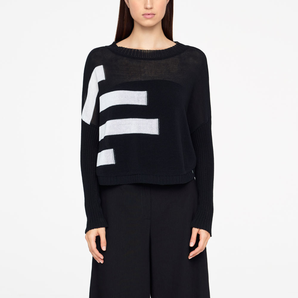 Sarah Pacini SHORT SWEATER - ORGANIC COTTON Front