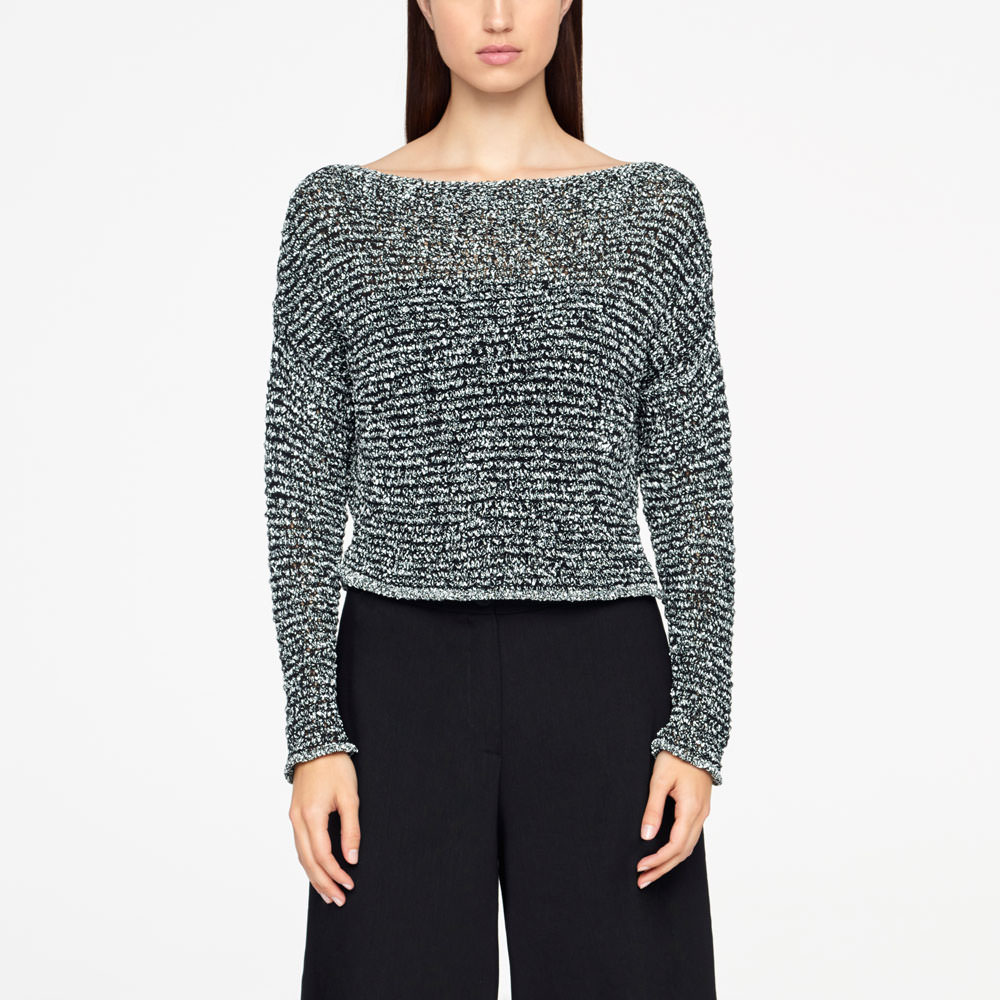 Sarah Pacini CHINÉ SWEATER - CROPPED Front