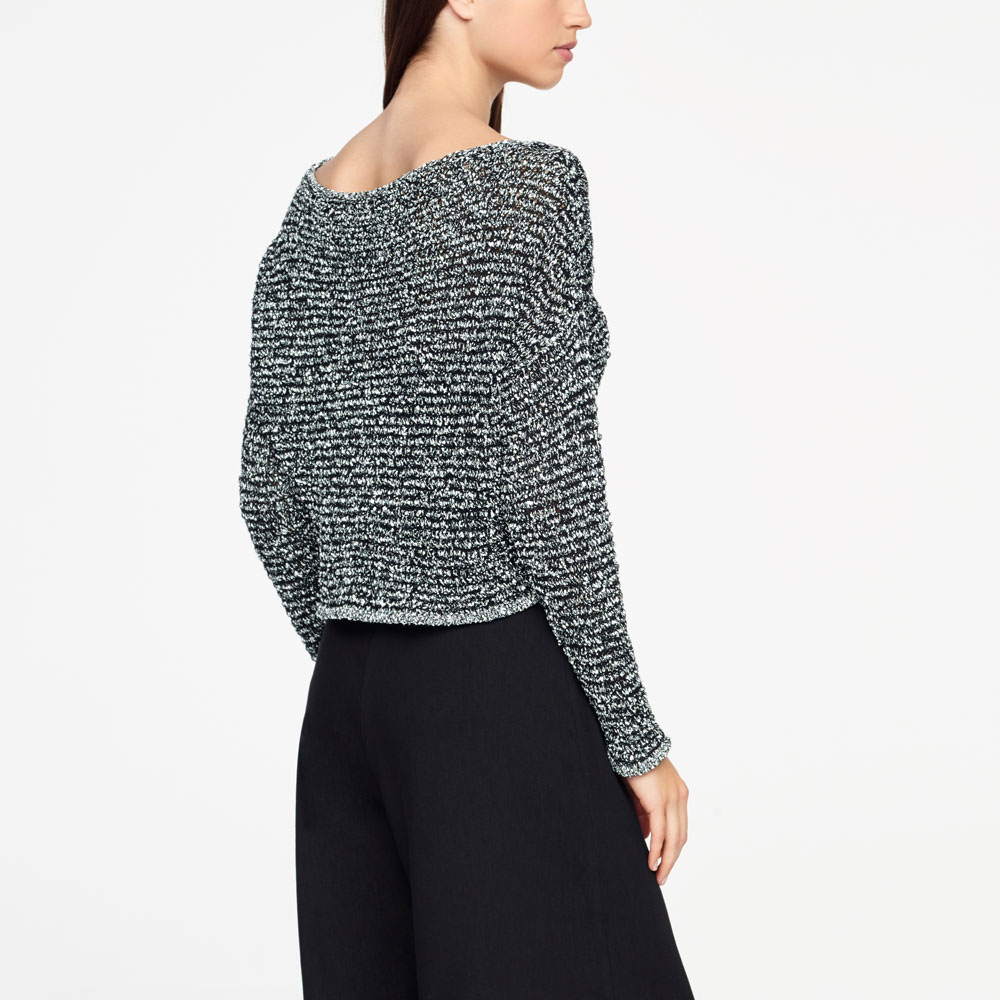 Sarah Pacini CHINÉ SWEATER - CROPPED Back view
