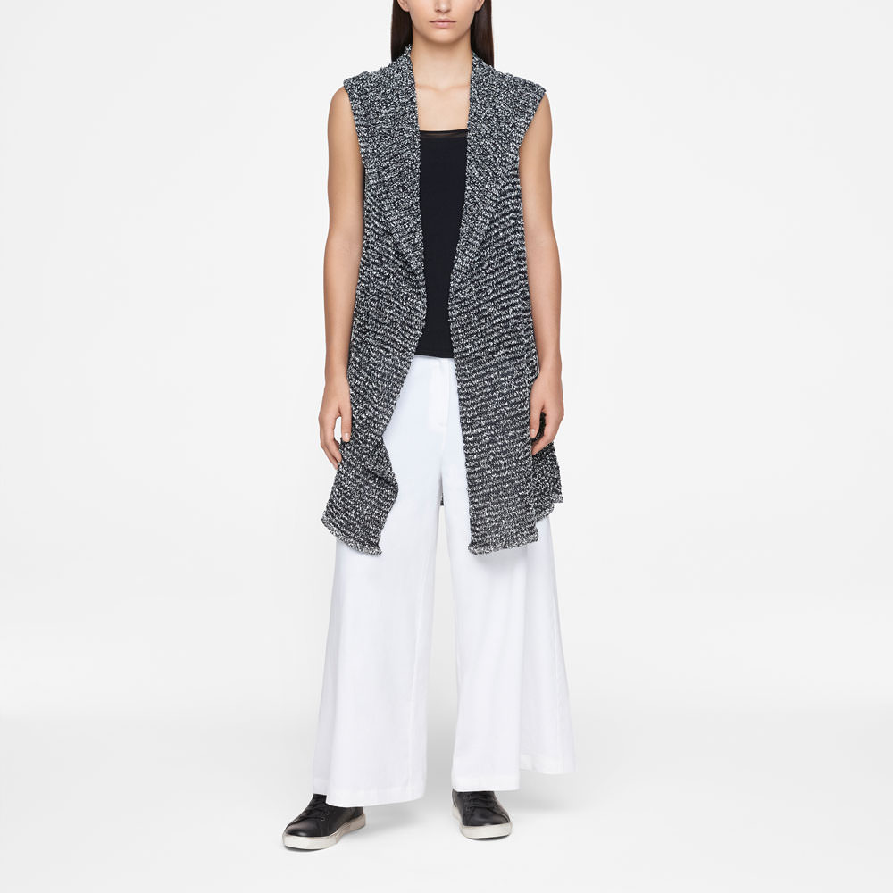 Sarah Pacini CARDIGAN À CAPUCHE - CHINÉ De face