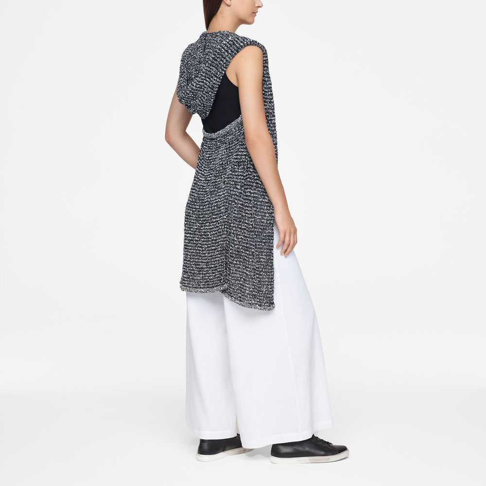Sarah Pacini CARDIGAN À CAPUCHE - CHINÉ Derrière