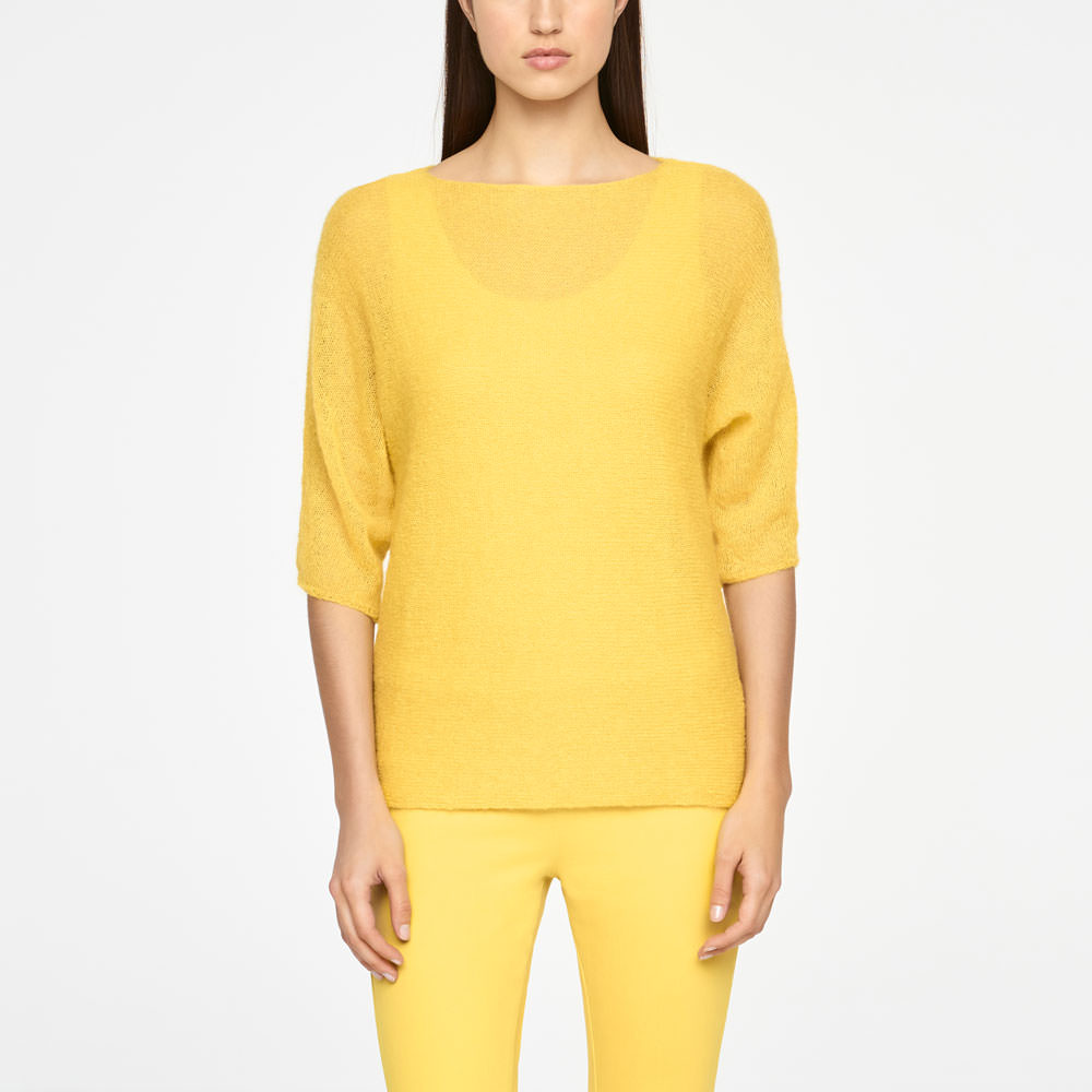 Sarah Pacini PULL MOHAIR ULTRA LÉGER - 1/2 MANCHES De face