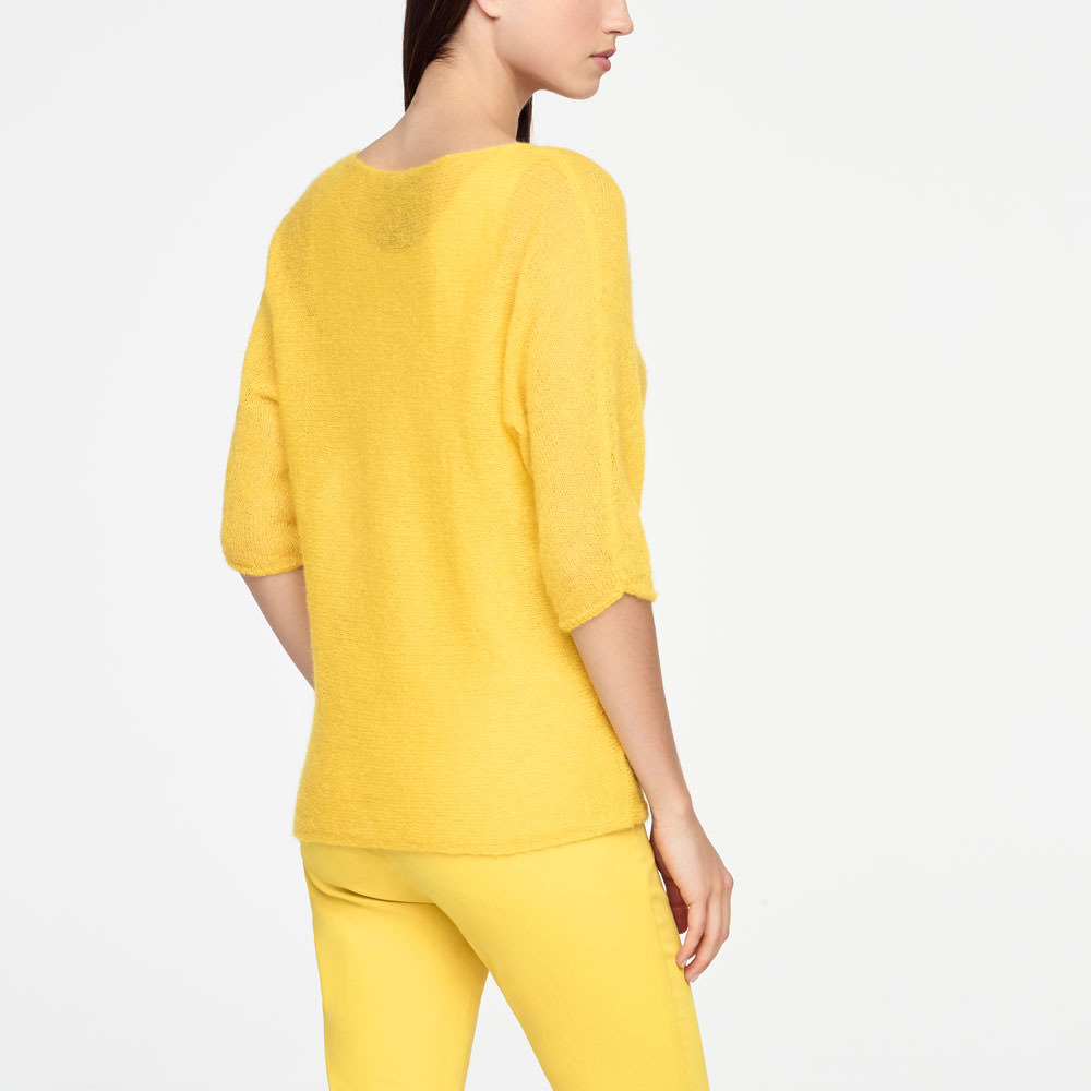 Sarah Pacini PULL MOHAIR ULTRA LÉGER - 1/2 MANCHES Derrière