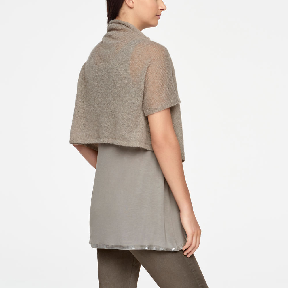 Sarah Pacini CROPPED MOHAIR CARDIGAN Achterzijde