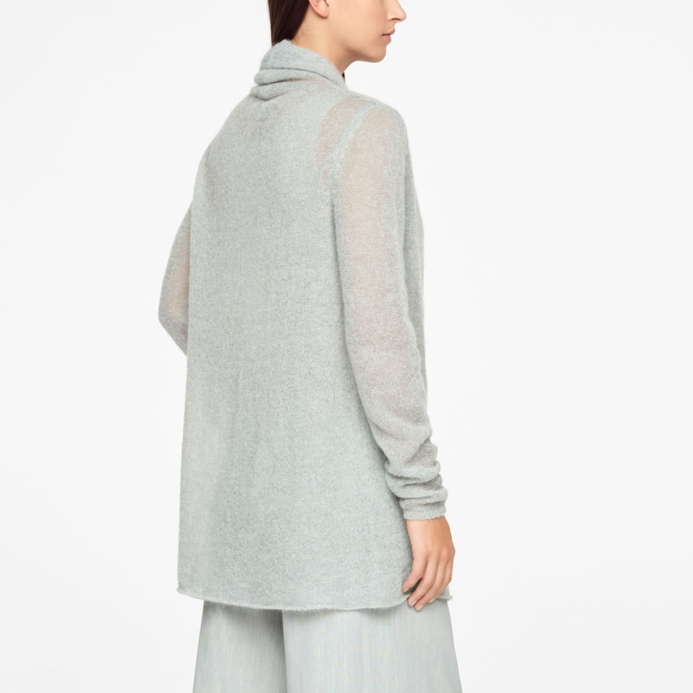 Sarah Pacini LONG MOHAIR CARDIGAN Achterzijde