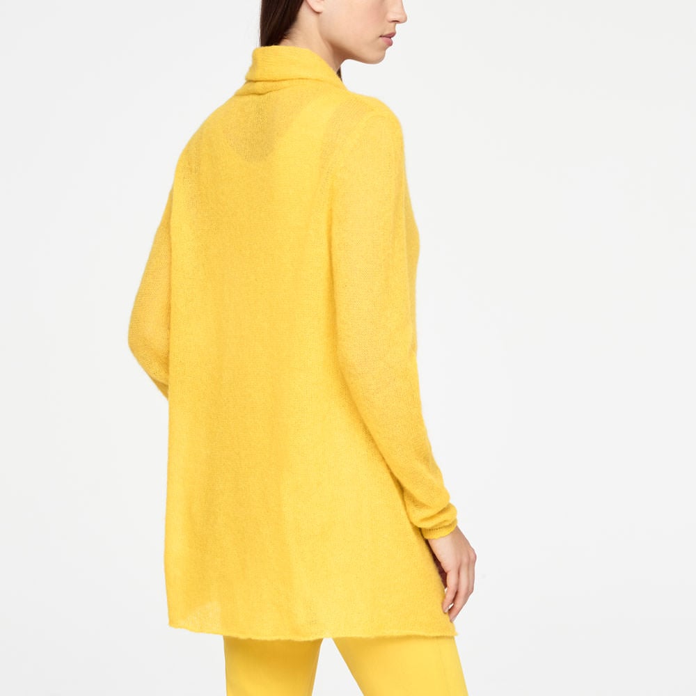 Sarah Pacini LONG MOHAIR CARDIGAN Achterzijde