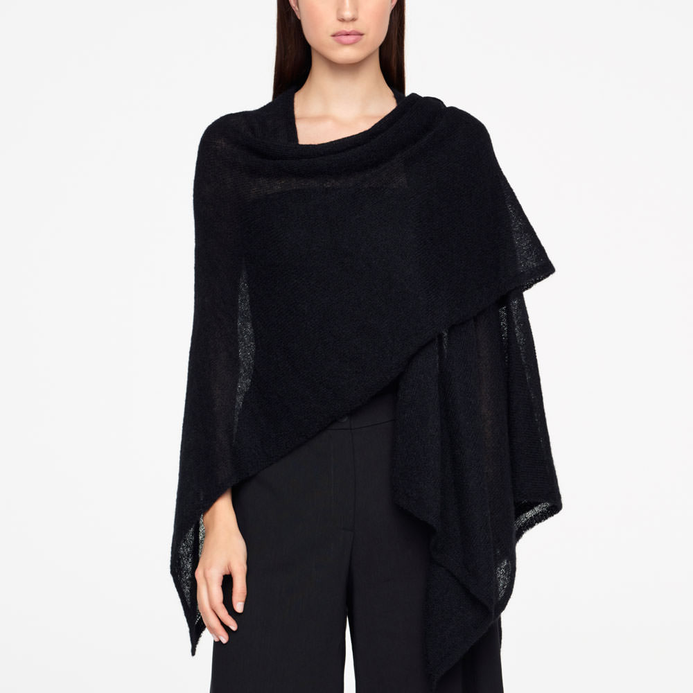 Sarah Pacini MOHAIR PONCHO Voorzijde