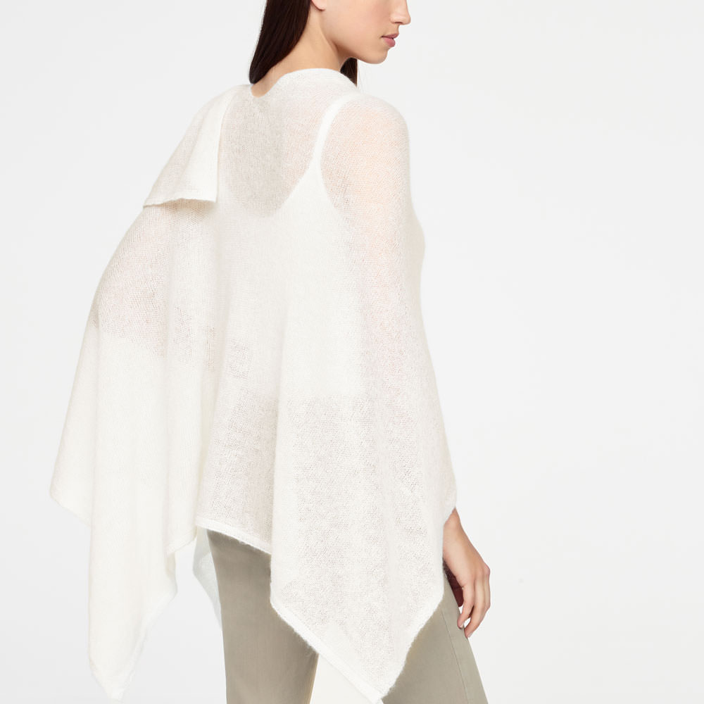 Sarah Pacini MOHAIR PONCHO Achterzijde