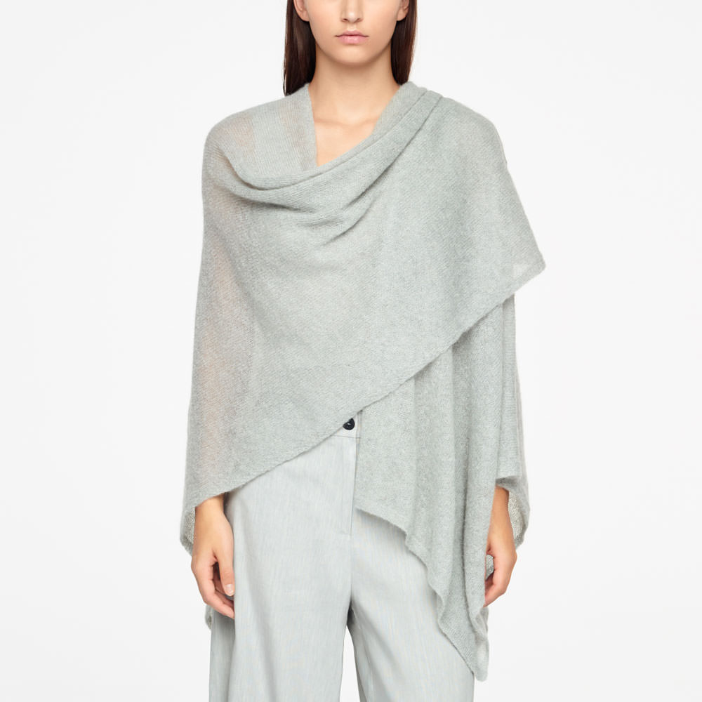 Sarah Pacini MOHAIR-PONCHO Vorne