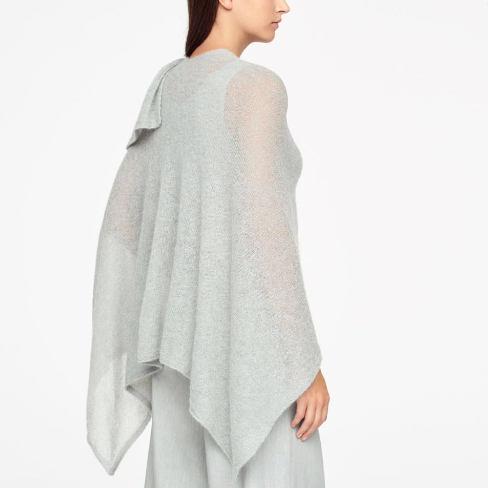 Sarah Pacini MOHAIR-PONCHO Rück