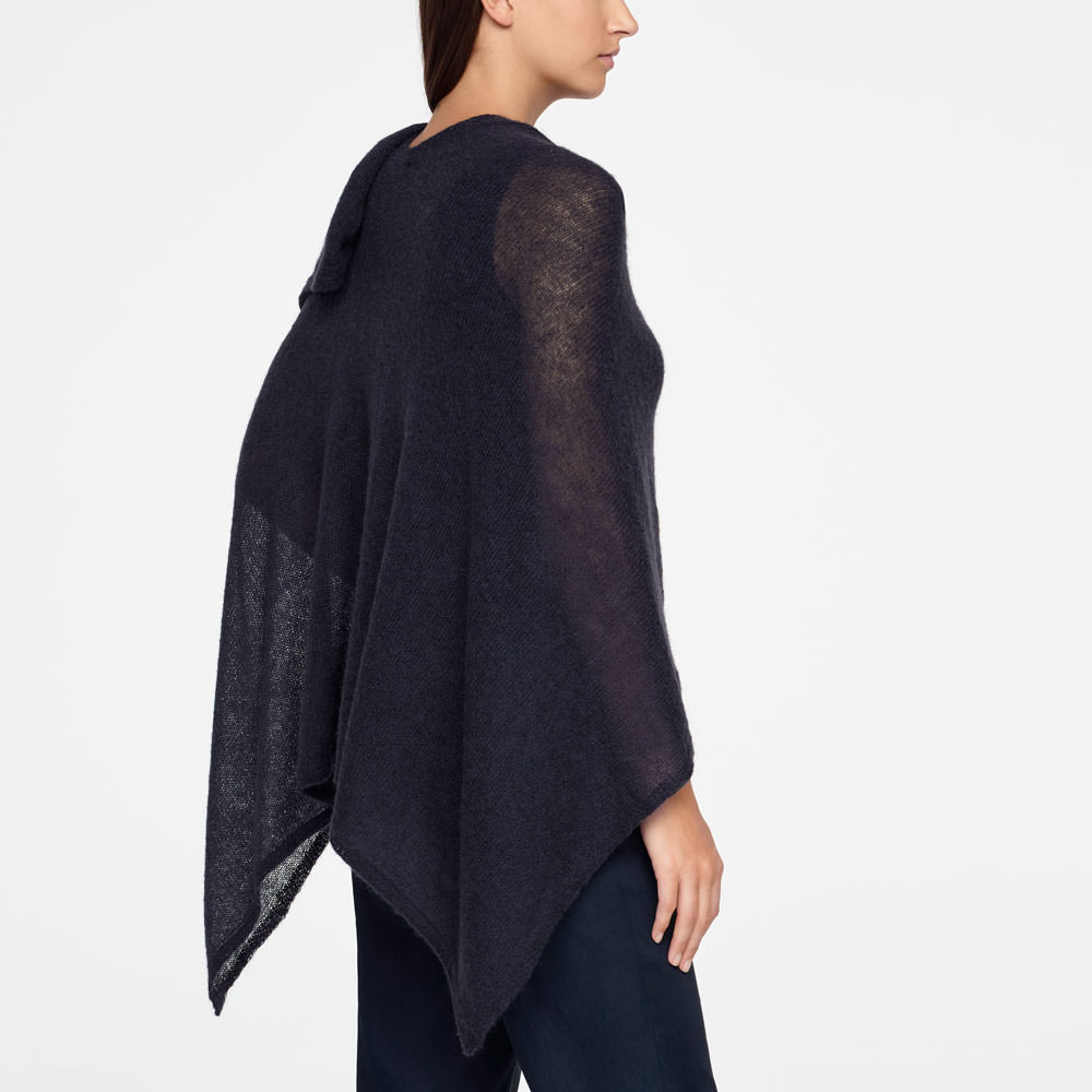 Sarah Pacini MOHAIR PONCHO Achterzijde