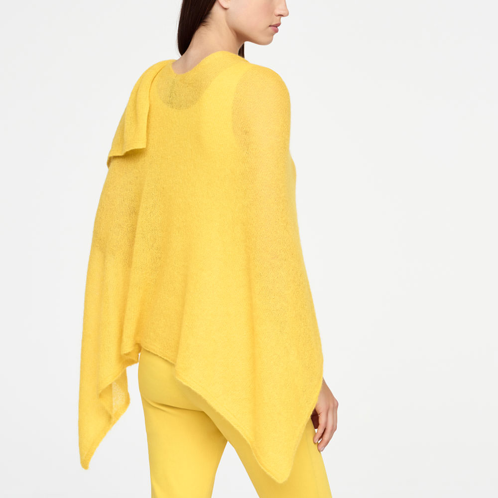 Sarah Pacini MOHAIR PONCHO Achterzijde