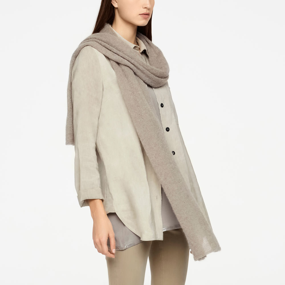 Sarah Pacini MOHAIR SCARF Voorzijde