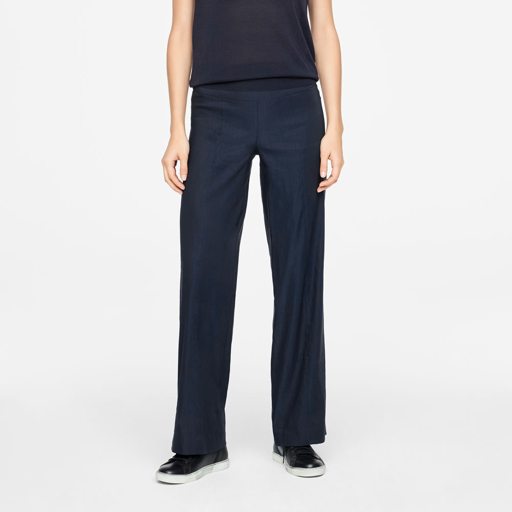 Sarah Pacini CHLOÉ-HOSE - LEINEN MIT STRETCH EFFEKT Vorne