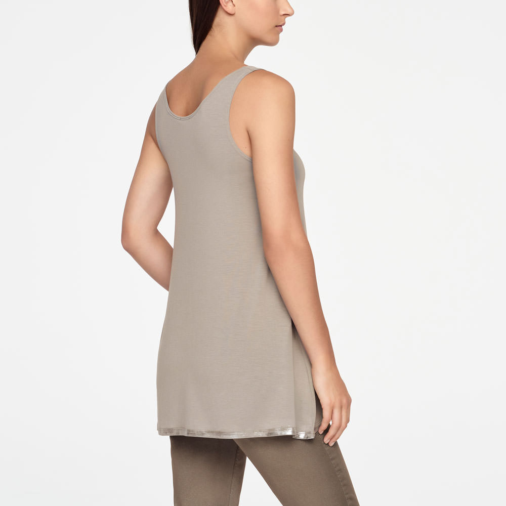 Sarah Pacini SLEEVELESS TOP - SILVER LINING Back view