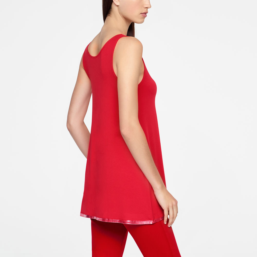 Sarah Pacini SLEEVELESS TOP - SILVER LINING Back view