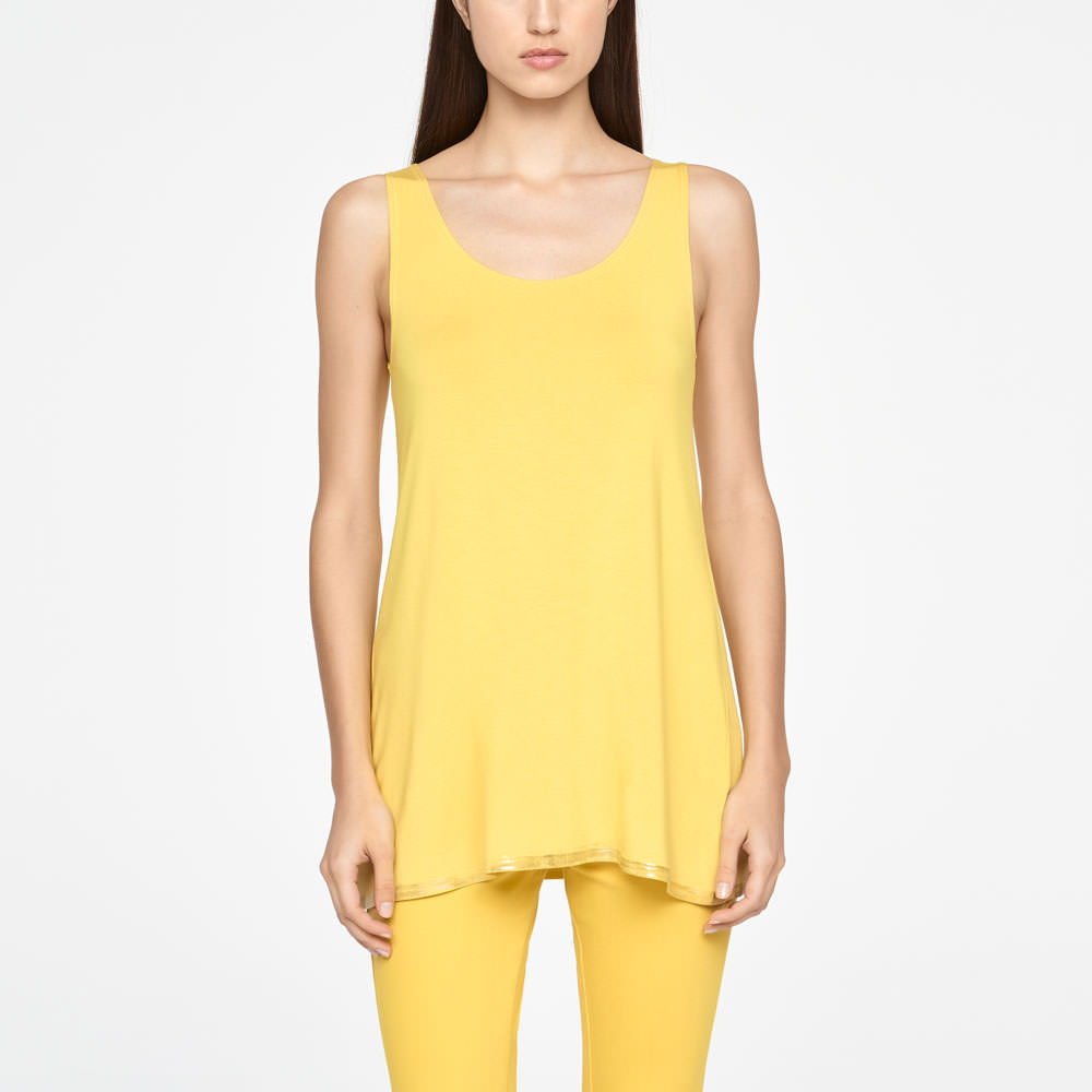 Sarah Pacini SLEEVELESS TOP - SILVER LINING Front