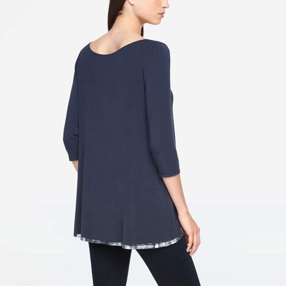 Sarah Pacini TOP - SILVER LINING Back view