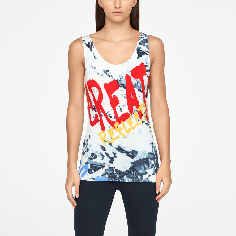 Sarah Pacini ANAÏS T-SHIRT - STREET ART Voorzijde