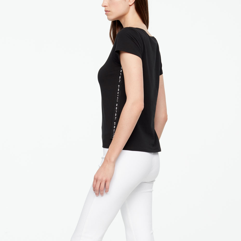 Sarah Pacini T-SHIRT – OVERSTITCHING Back view