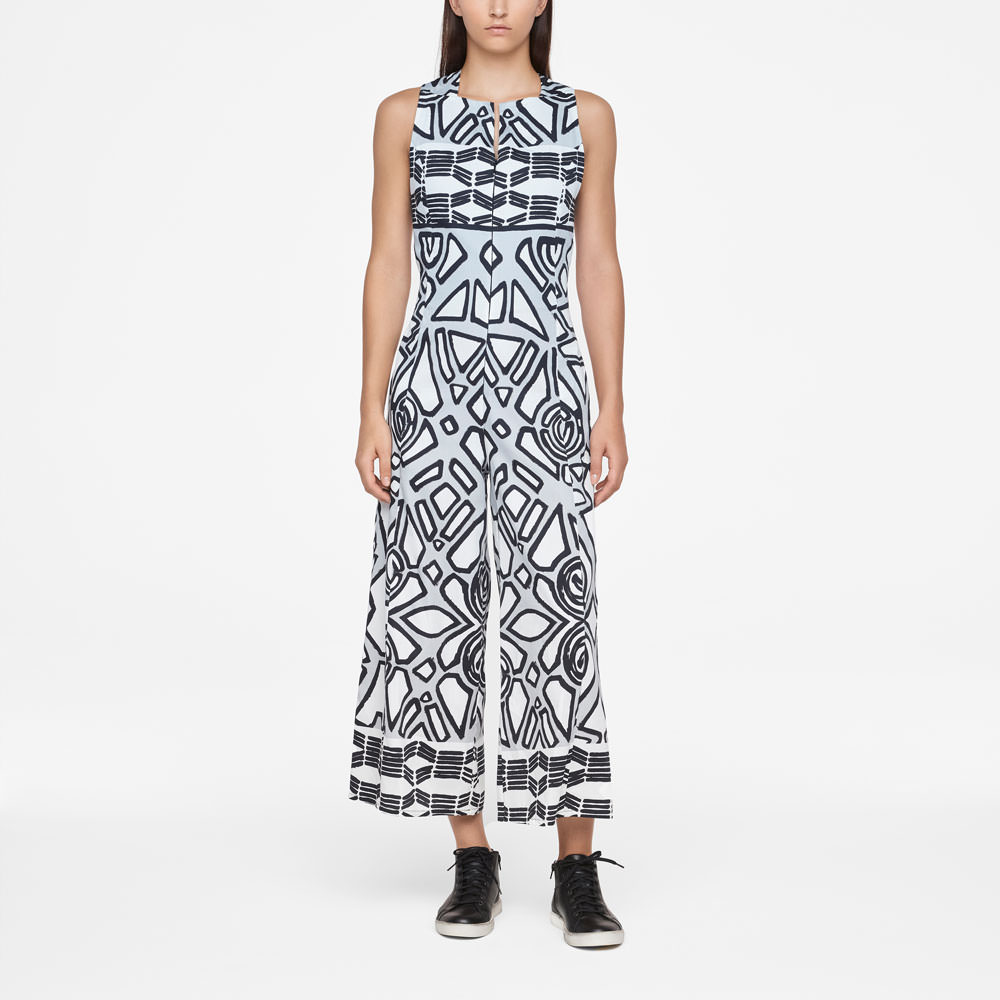Sarah Pacini GRAPHIC JUMPSUIT Front