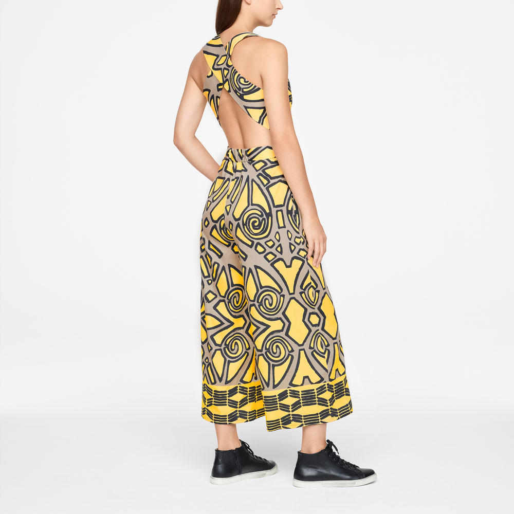 Sarah Pacini GRAPHIC JUMPSUIT Back view
