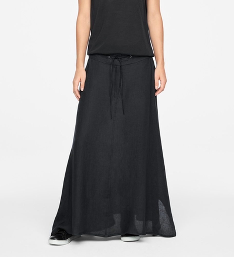 Sarah Pacini LINEN SKIRT - DRAWSTRING Front